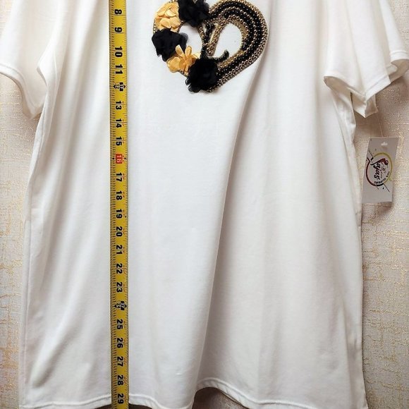 LVRhinestone HANDMADE, Ladies Tee, Bling T-Shirt, Perfect Gift. - Picture 4 of 6